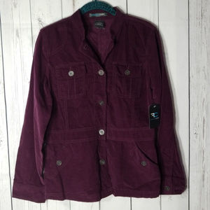 Small purple/burgundy corduroy like jacket